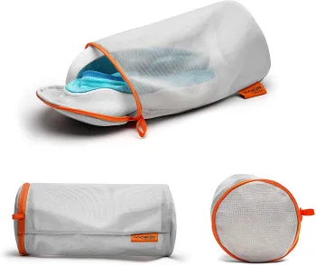 Polyester Zippered Mesh Shoes Wash Bag for Laundry, Washer and Dryer Safe