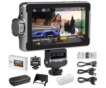 Viltrox DC-550 da 5,5 pollici 4K Kit di monitoraggio del campo video con LUT 3D, 1920x1080, 1200NITS