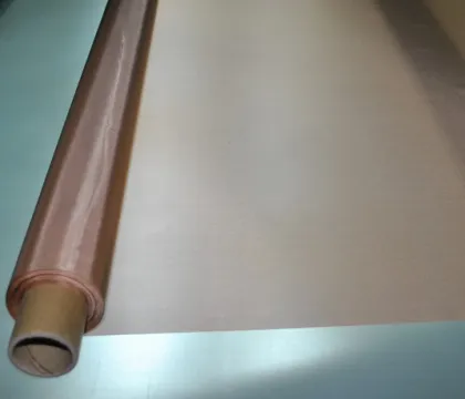Red copper wire mesh