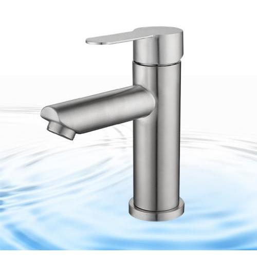 Badezimmer-Wasserhahn mit gebürsteter Oberfläche