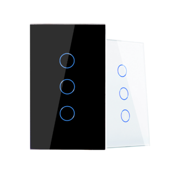 Bingoelec 2 Gang 1 Way Glass Luxury LED Dimmer Switch - 118 US Standard