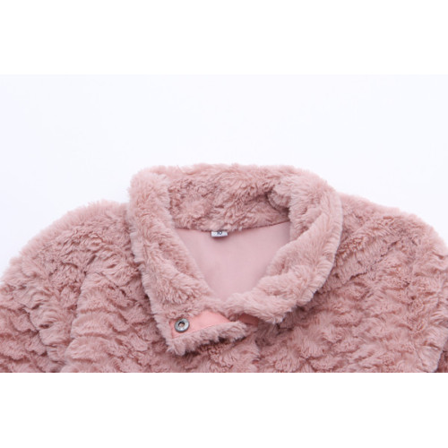 Dam Fleece präglad designjacka