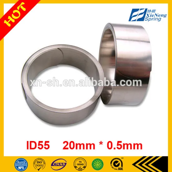 ID55 stainless steel spring constant force coil spring