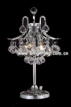French style indoor use modern crystal table lamp