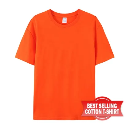 Plus Size Blank Drop Shoulder 100% Premium Cotton T-Shirts for Women and Unisex