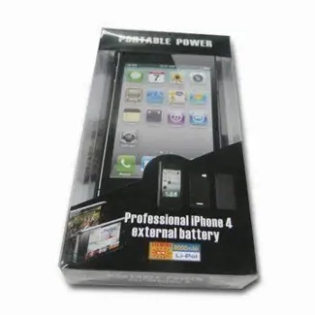 Power Bank/External Battery Charger for iPhone 4, with 5.0 to 5.3V Output Voltage/1.8A Input Current