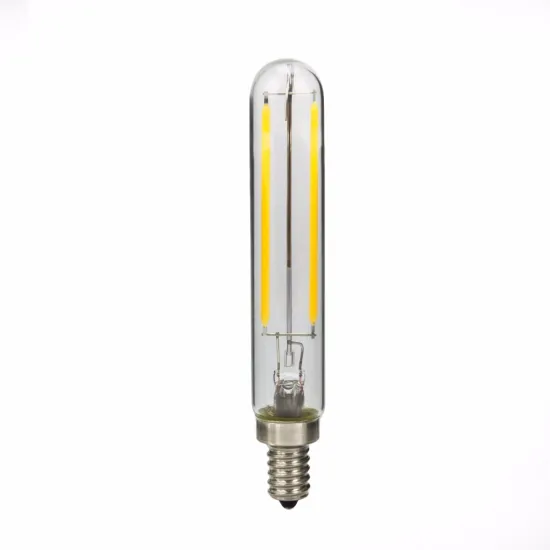 Clear Glass 4W T20 E14 tubular led filament bulb With UL Certificate Listed