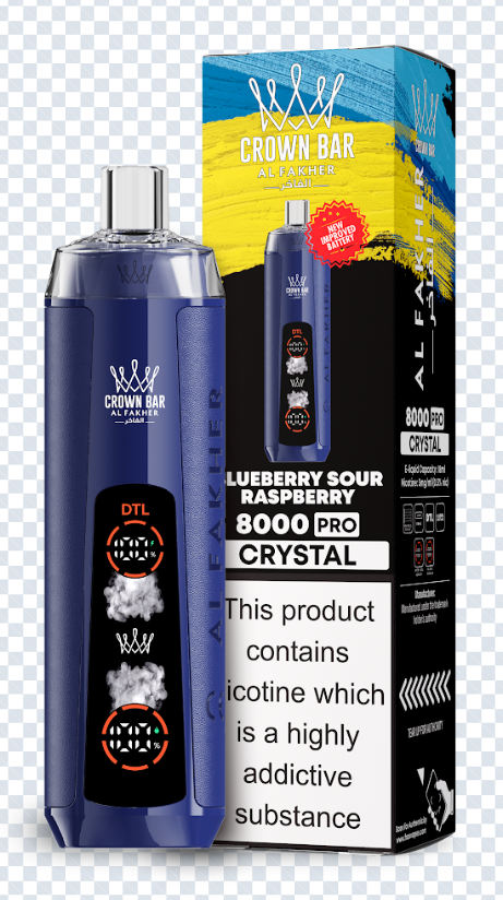 Al Fakher Crown Bar 8000 Vape 5 มก. Nic
