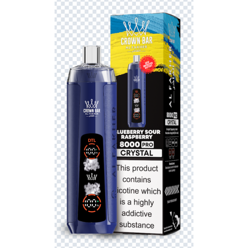 Al Fakher Crown Bar 8000 Vape 5 มก. Nic