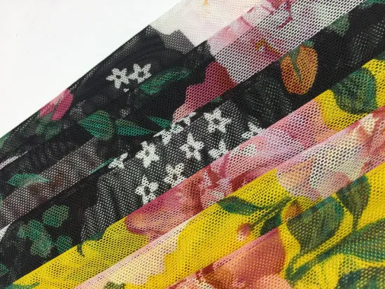 Knit Mesh Print Fabric