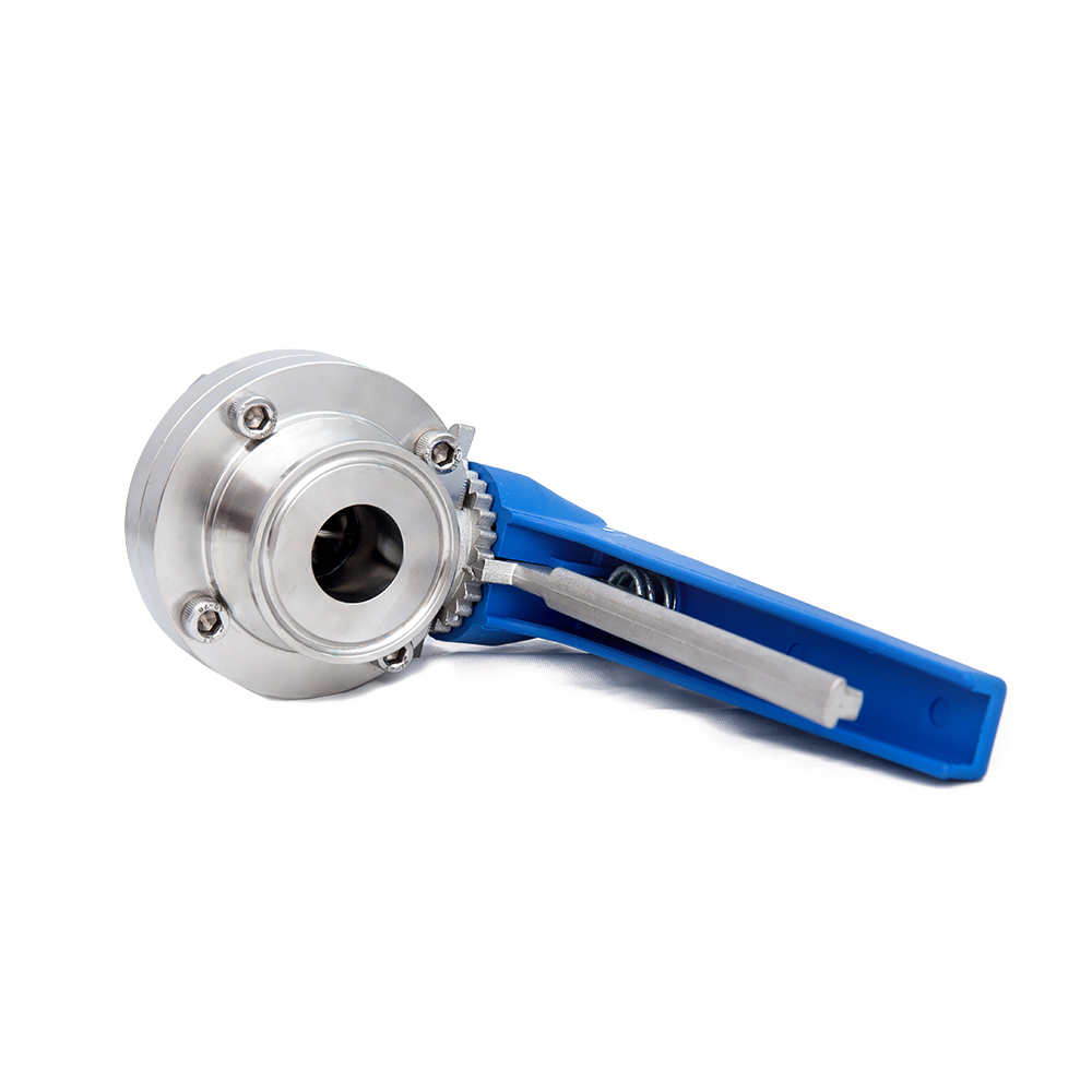 Butterfly Valve With Plastic Squeeze Trigger