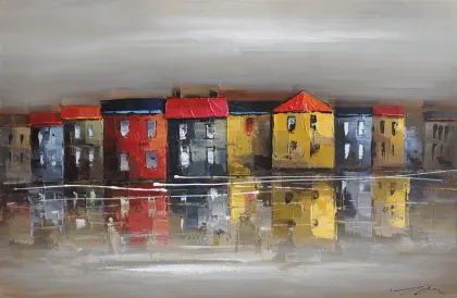 hand-painted landscape canvas art oil painting