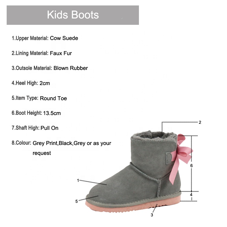 Children's ankle boots in winter