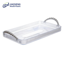Fruits Dessert Decorative Plastic Tray With Handle