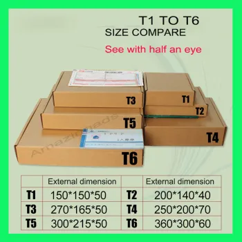 Mailing Box T1, T2, T3, T4, T5, T6/Shipping Box/Gift Paper Box/Packing Box/Folding Box/Corrugated Paper Box/Packaging Box/Storage Box