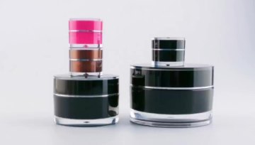 100ml Frosted Cosmetic Jar With Gold Cap