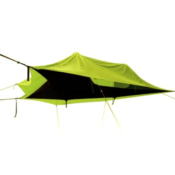 Black Waterproof 2 Layers Mosquito Net Hammock Tent for 3-Person Camping Outdoor Use
