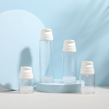 White Color Cosmetic Bottles Airless Serum Pump Bottles