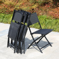 Outdoor Folding Chair Iron Teslin Mesh Garden Chair