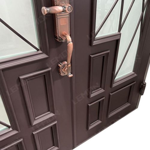 America Modern Wrought Iron Entry Front Door Design