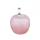 Collar colgante de manzana de cuarzo rosa 3d para mujeres