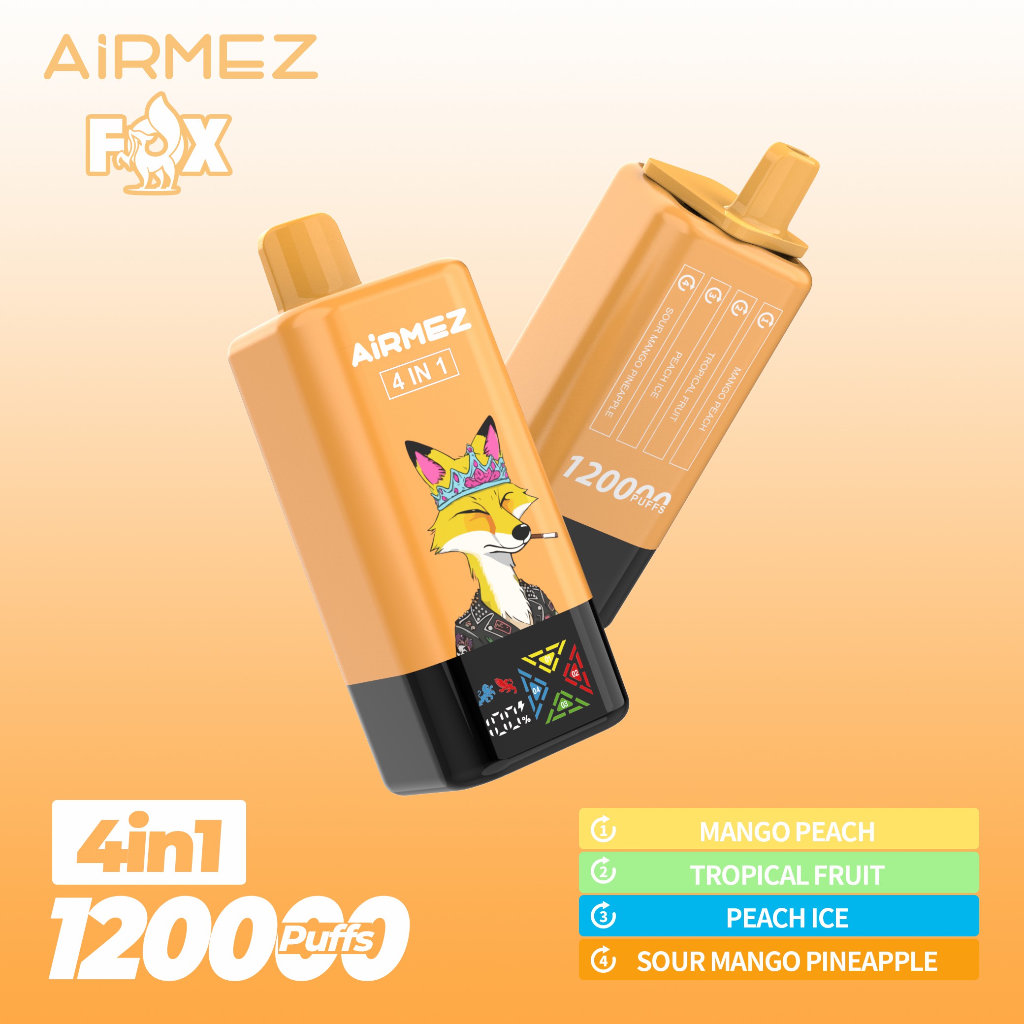 Airmez Fox 120K Puffs Vape sekali pakai