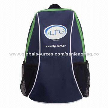 Rucksack in Simple Design, Made of 600D, Measures 33x45x17cm