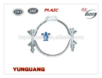 shackle straps pipe clamp electric pole fitting power utility pole accessories hot-dip galvanized power pole band