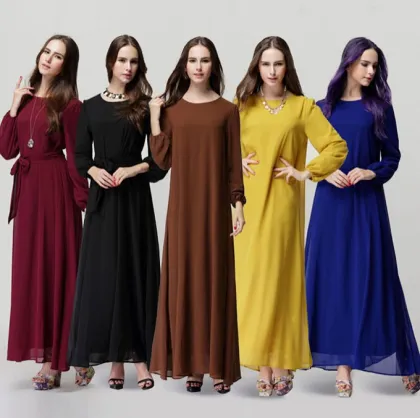 New Arrival Elegant Casual Muslim Abaya Islamic Clothing for Women