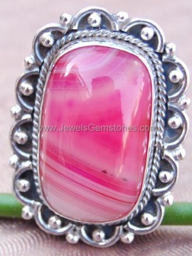 925 silver ring rutile stone
