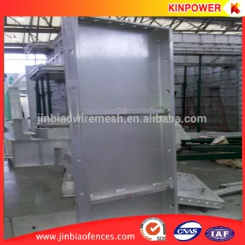 Aluminum formwork panels for concrete buildings