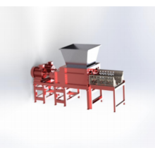Four shafts plastic shredder