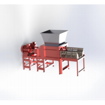 Four shafts plastic shredder