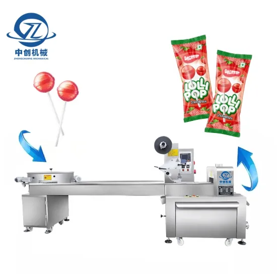 Full Automatic Candy Packaging Machine for Lollipops and Chewing Gums