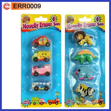 Rubber Animal Erasers for Children