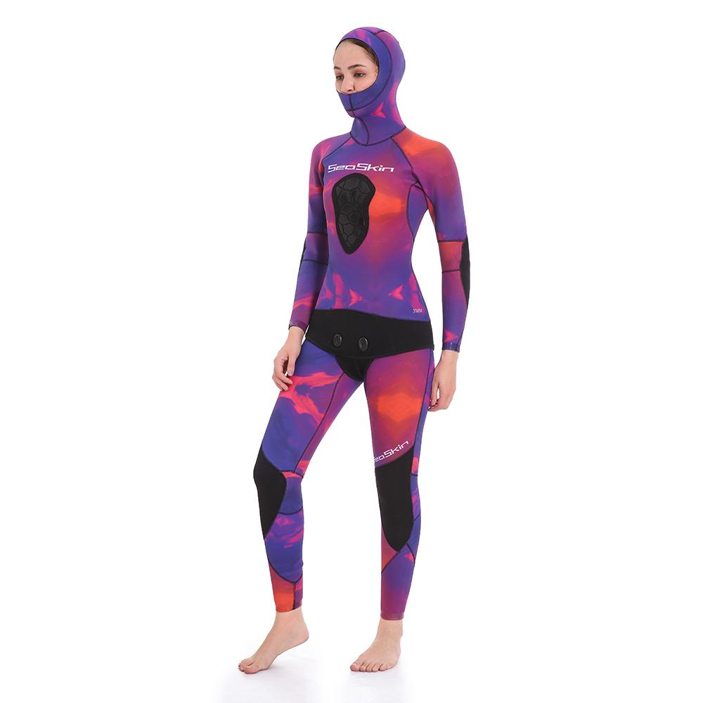 Seaskin tebal Neoprene Spearfishing untuk musim sejuk