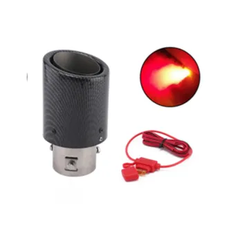 Universal Exhaust Pipe Sleeve with LED Lights for Car Exhaust Modification Parts - Manufacturer Direct Sales