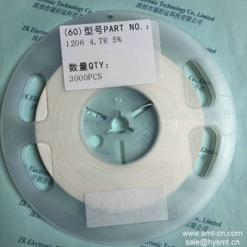 LIZ 1206 4.7R 5% Resistor replace 5% CR 0.125W 1206 RESISTOR 4R7 5% 1206 SMD GENERICO