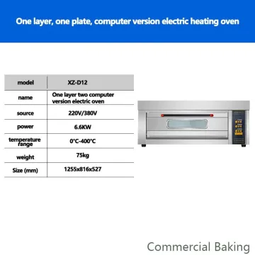 Promotional OEM Low Price Electric and Gas Oven 3 Deck 6 Tray Oven