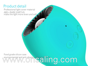 Portable smart bluetooth speaker with led light