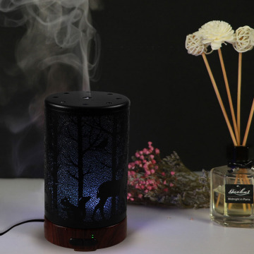 Forest Deer Iron Art Ultrasonic Air Humidifier with LED Night Lights (100ml)
