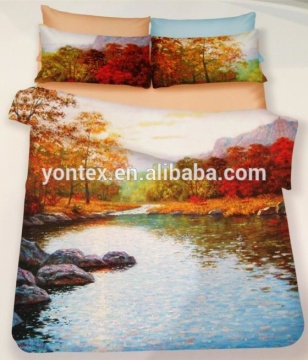 Chinese 3D printed bedding set