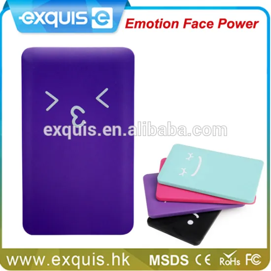 2016 New Product Emotion Face Portable Charger Power Bank Polymer Slim Mobile Power Bank