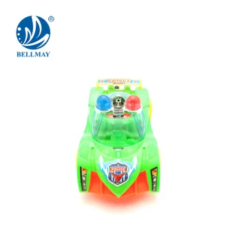 low price children gifts police pull string toy car with light