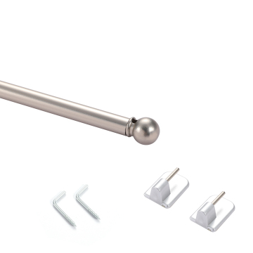High-Strength Metal Round Head Curtain Rod for Cafe Windows