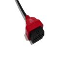 Czerwony kabel OBDII 16P do 17P o długości 280 mm