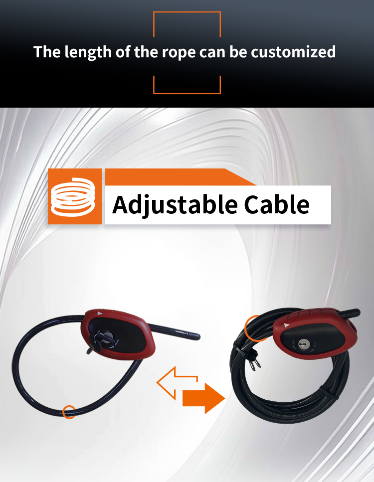 6 python long cable lock