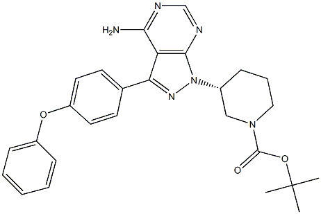 3-[4-Amino-3-(4-phenoxy-phenyl)-pyrazolo[3,4-d]pyrimidin-1-yl]-piperidine-1-carboxylic acid tert-butyl esterCAS1022150-11-3