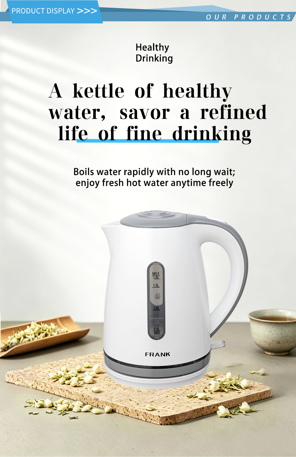 304 stainless steel kettle FK-1305A 1