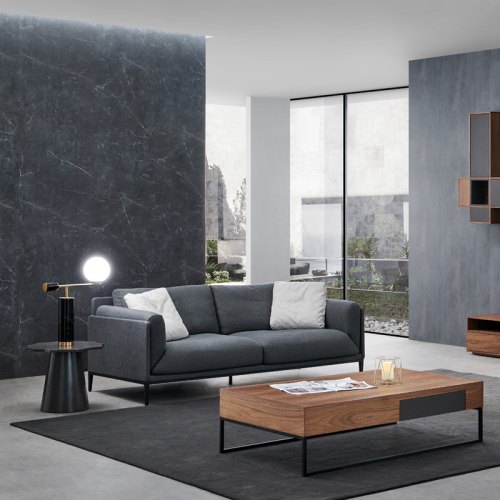 Italian minimalist style floor standing sofa couch